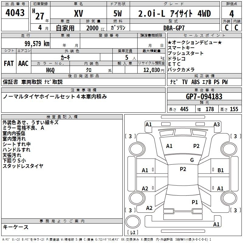 SUBARU XV