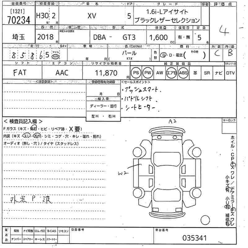 SUBARU XV