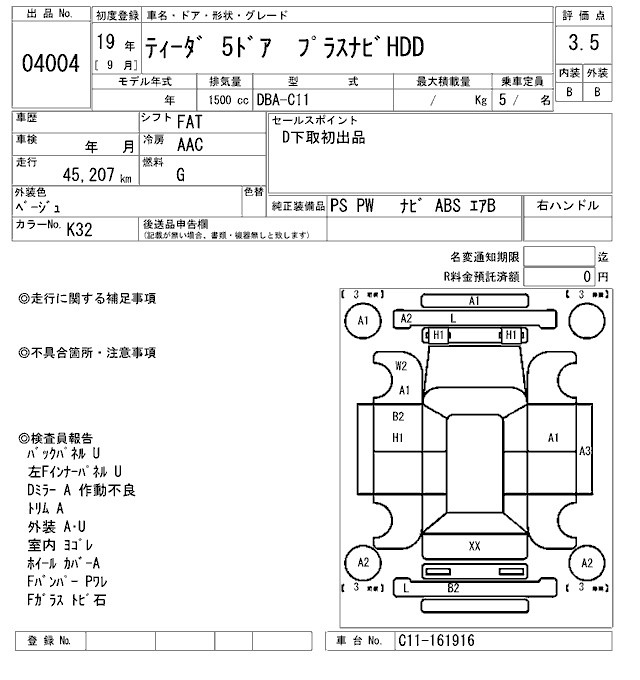 NISSAN TIIDA