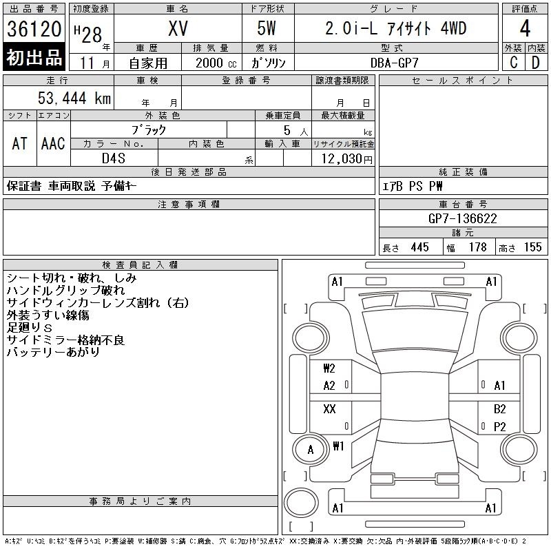 SUBARU XV