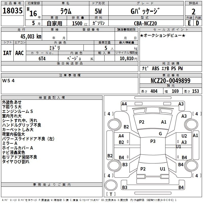 TOYOTA RAUM