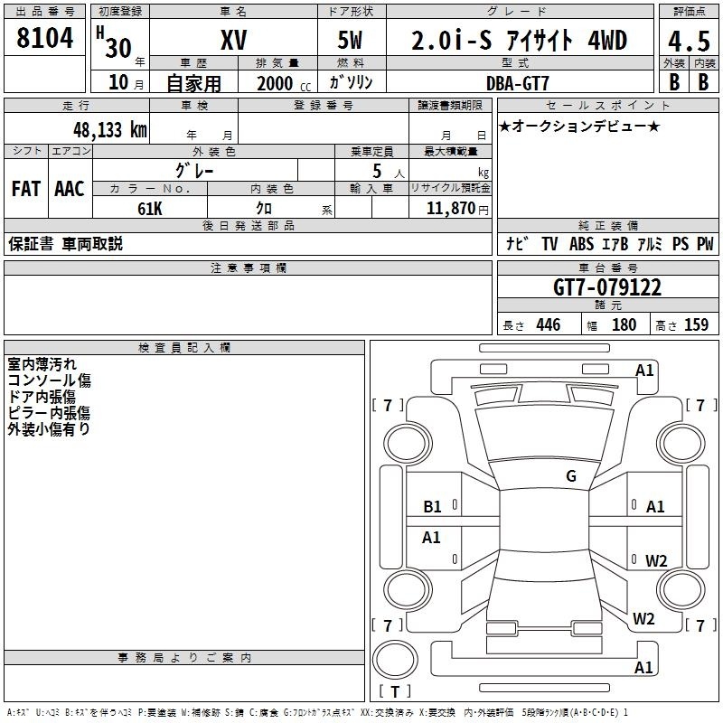 SUBARU XV