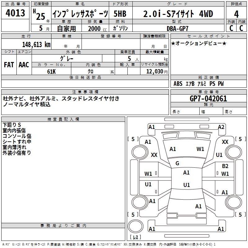 SUBARU XV