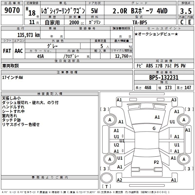 SUBARU LEGACY
