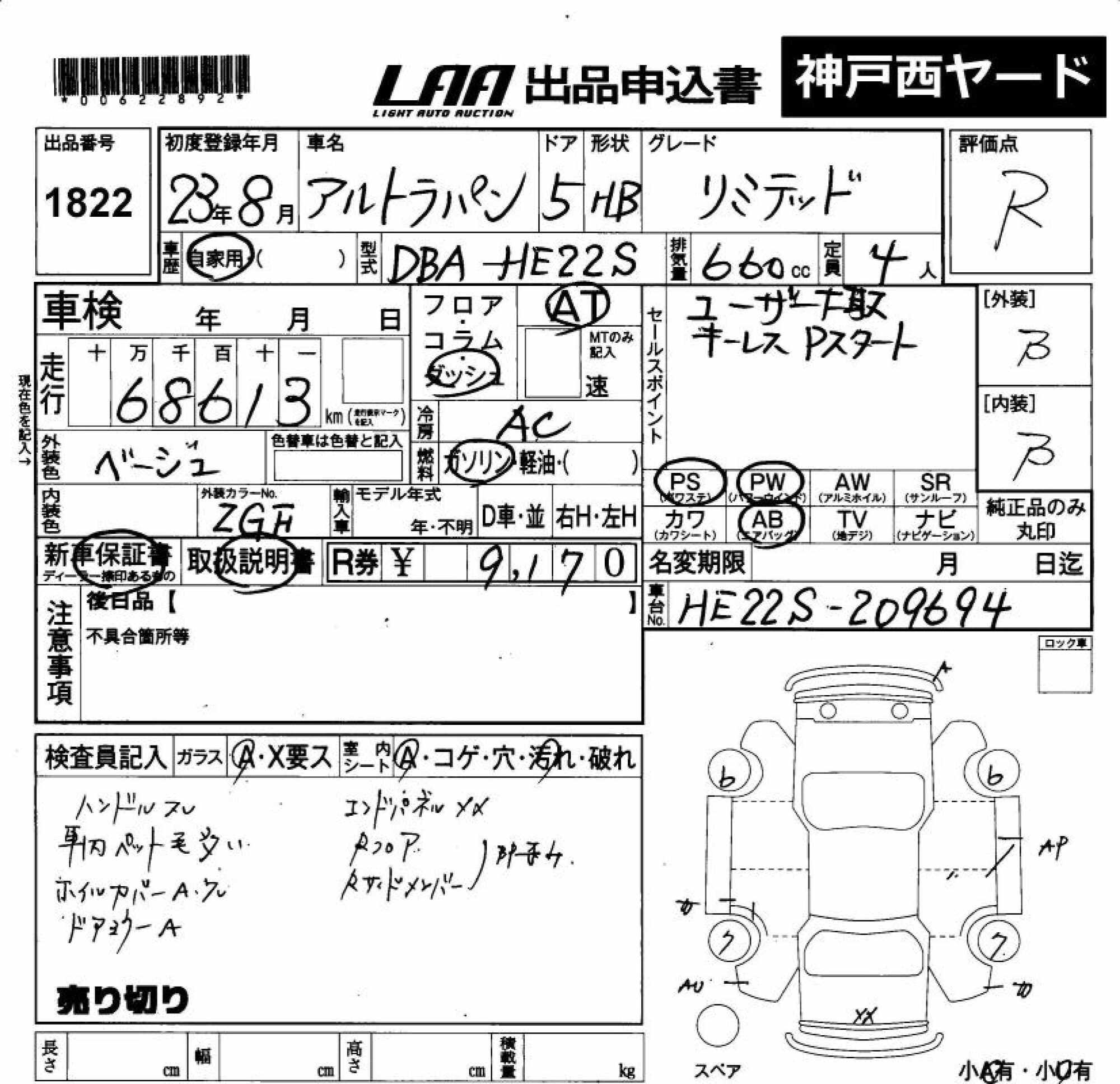 SUZUKI ALTO LAPIN