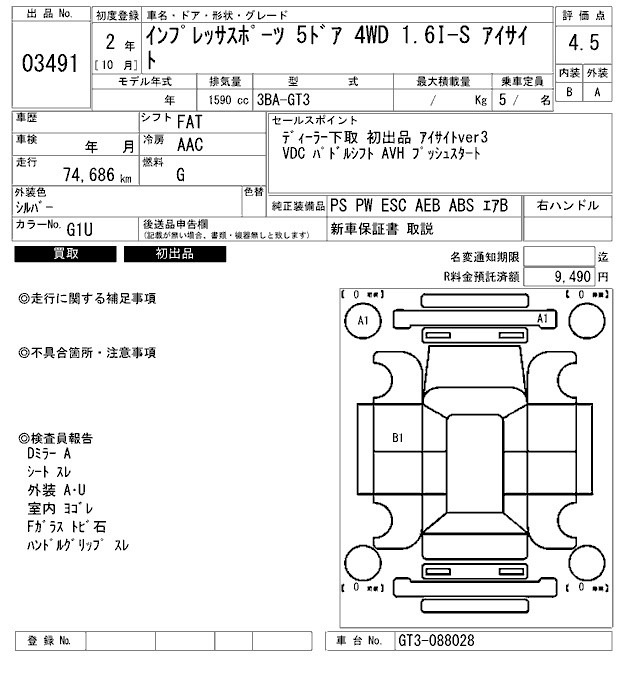SUBARU XV