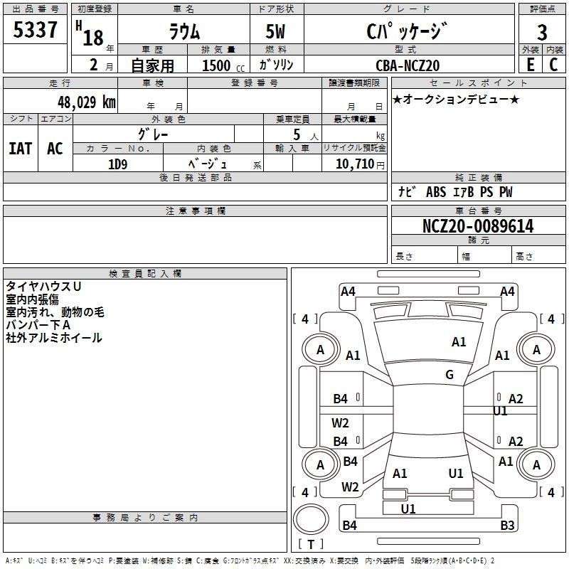 TOYOTA RAUM
