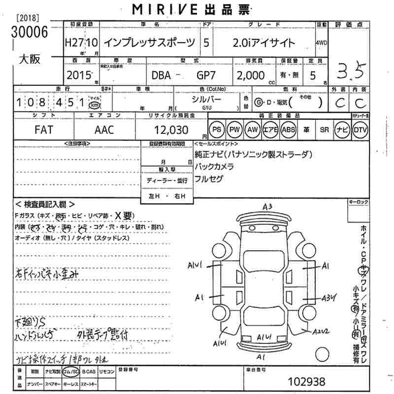 SUBARU XV