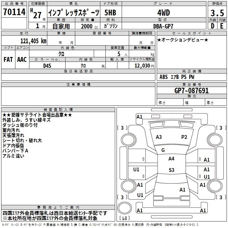 SUBARU XV