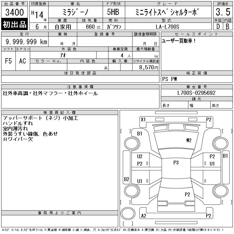 DAIHATSU MIRA GINO