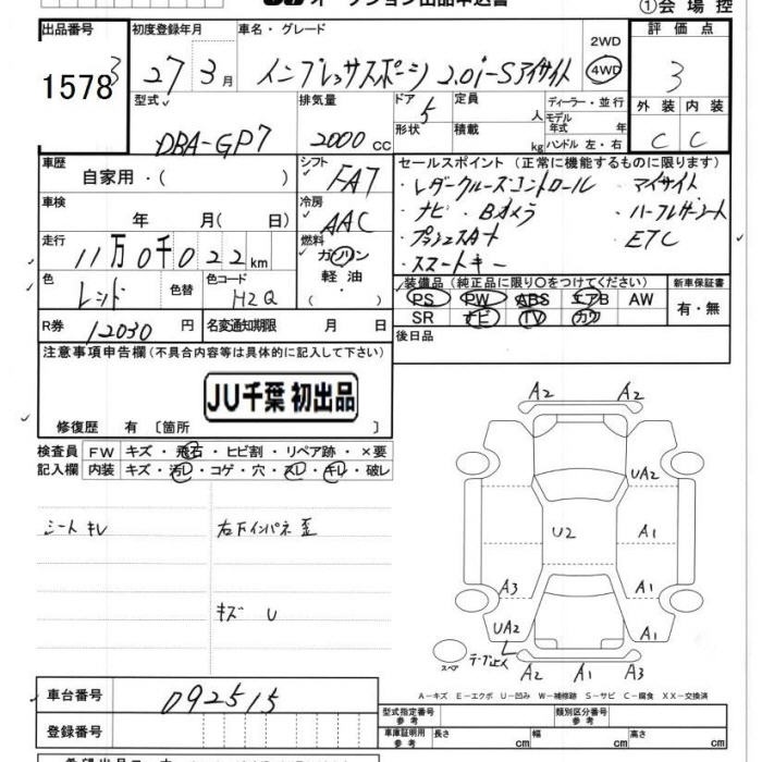 SUBARU XV
