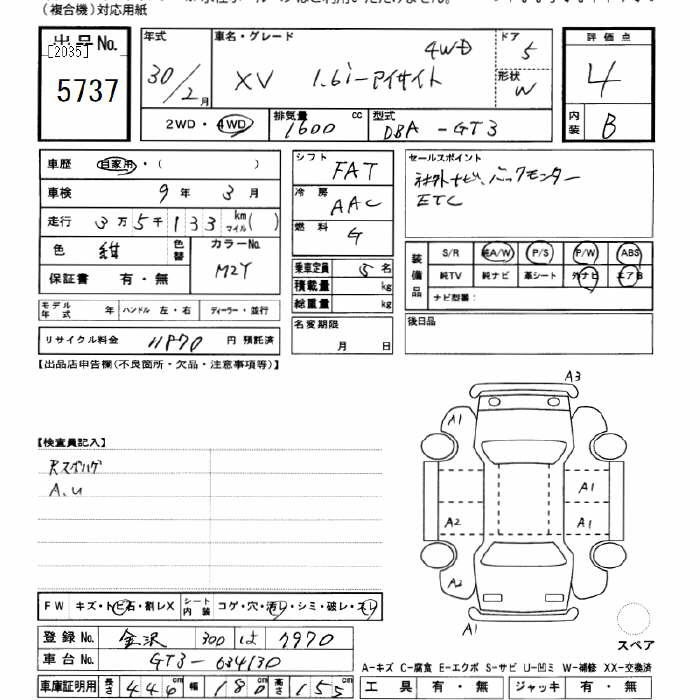 SUBARU XV