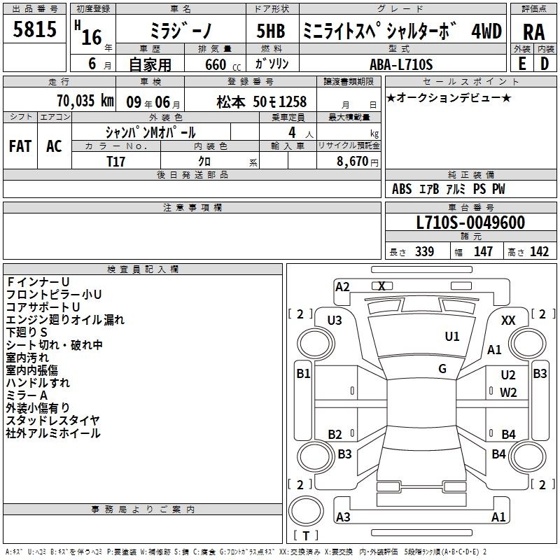 DAIHATSU MIRA GINO