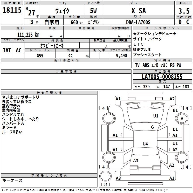 DAIHATSU WAKE