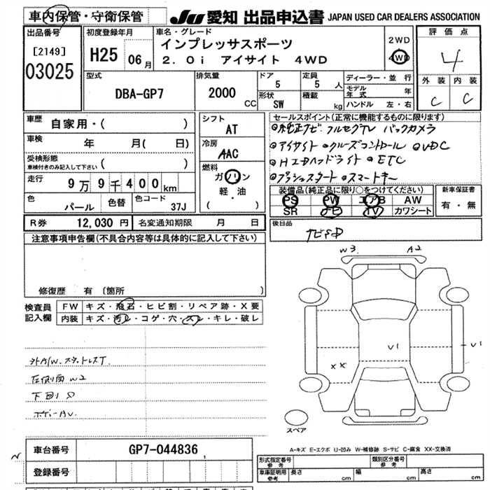 SUBARU XV