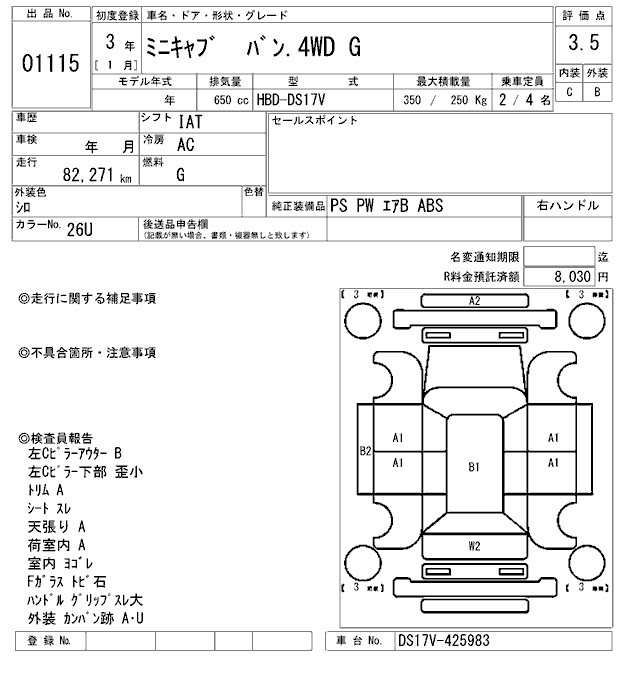 MITSUBISHI MINICAB