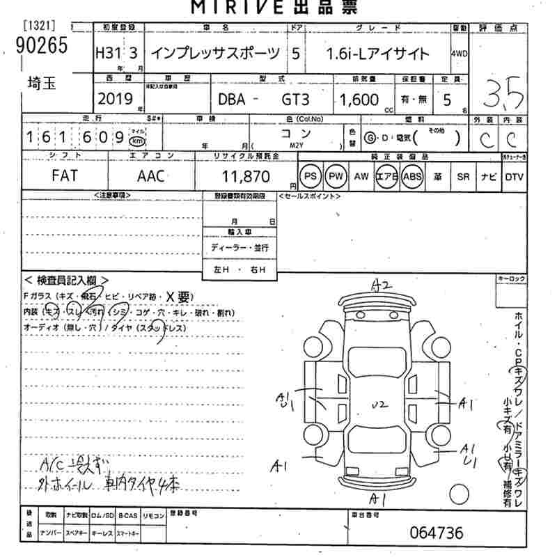 SUBARU XV