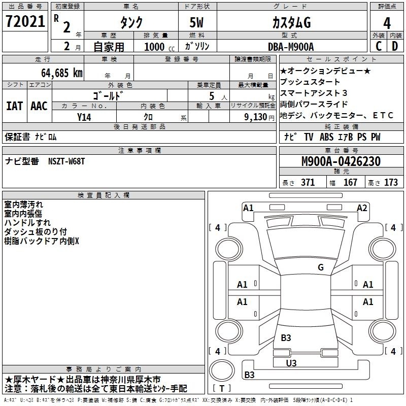 TOYOTA TANK