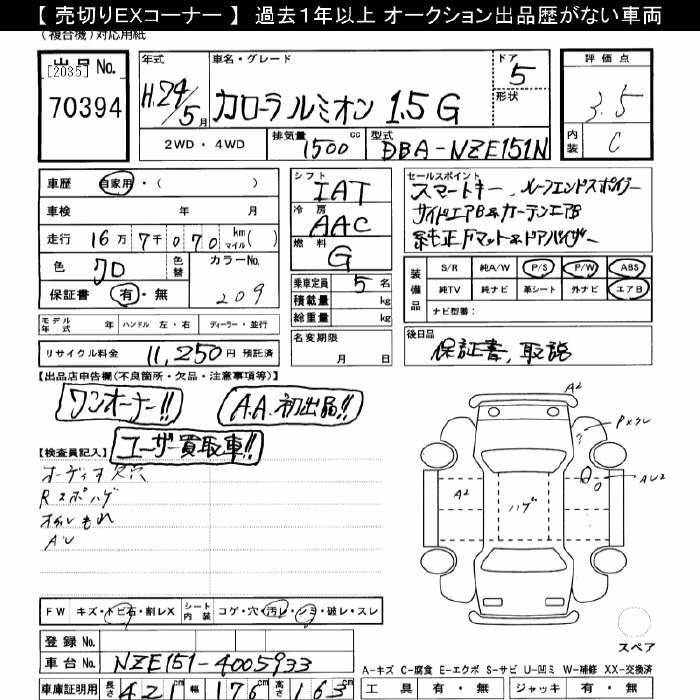 TOYOTA COROLLA RUMION