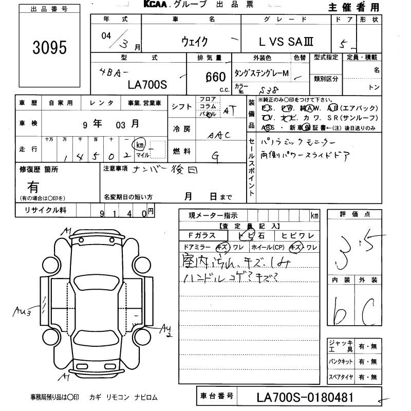 DAIHATSU WAKE