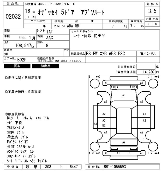 HONDA ODYSSEY