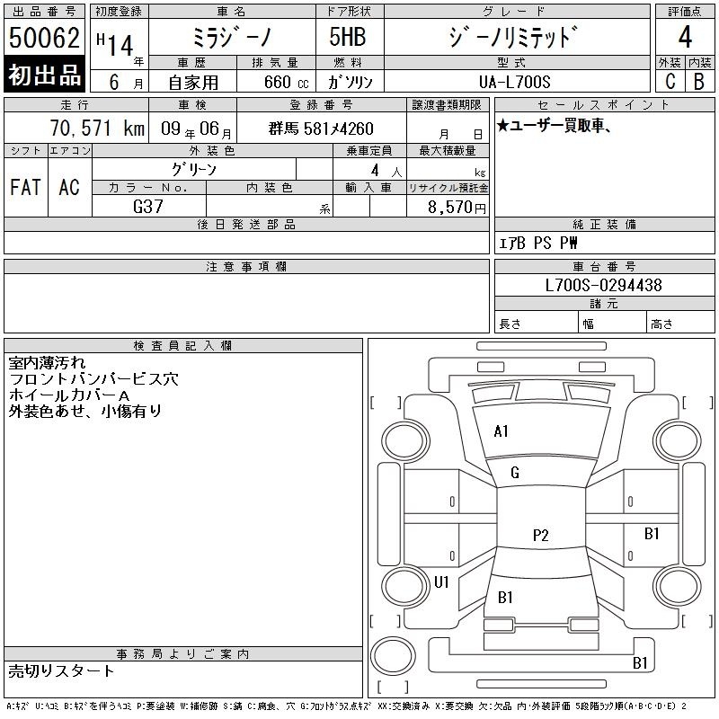 DAIHATSU MIRA GINO