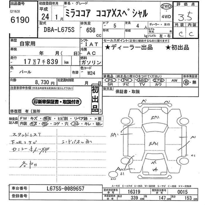DAIHATSU MIRA COCOA
