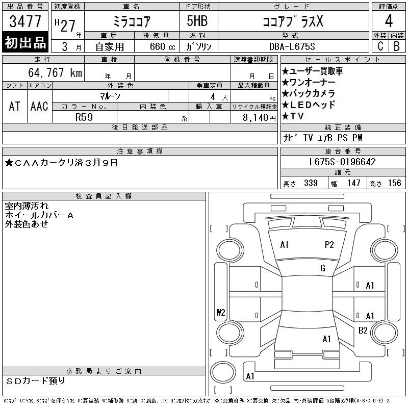 DAIHATSU MIRA COCOA