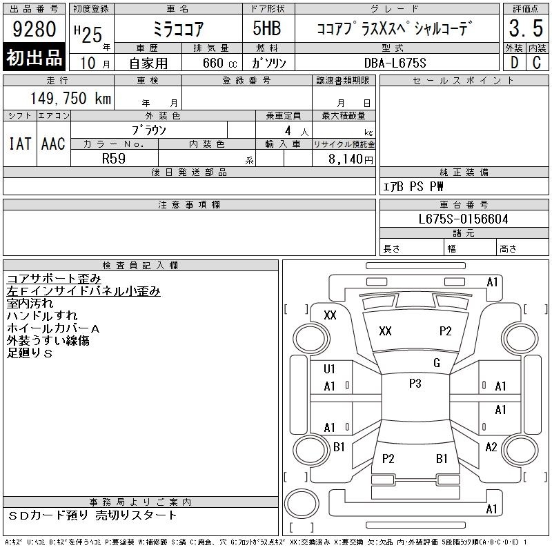 DAIHATSU MIRA COCOA