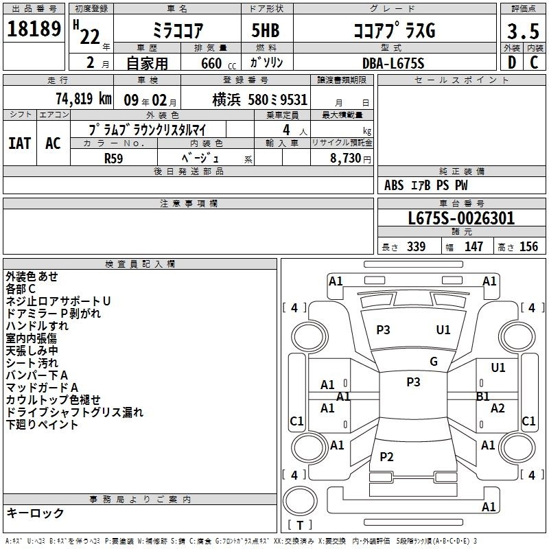 DAIHATSU MIRA COCOA