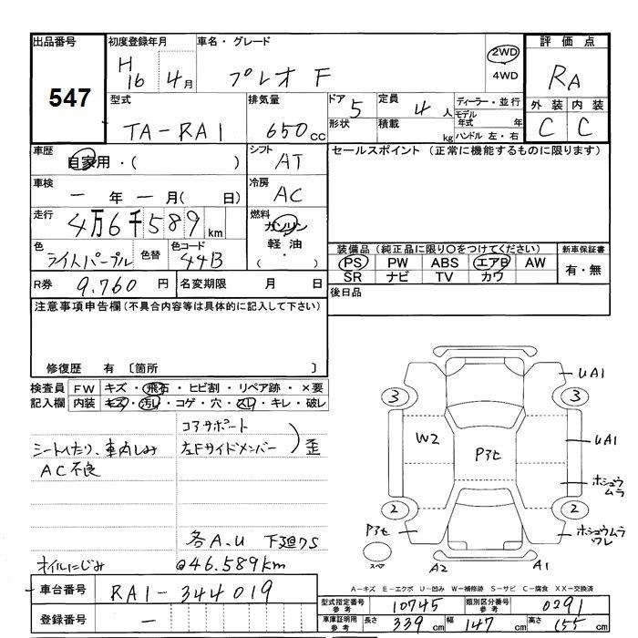 SUBARU PLEO