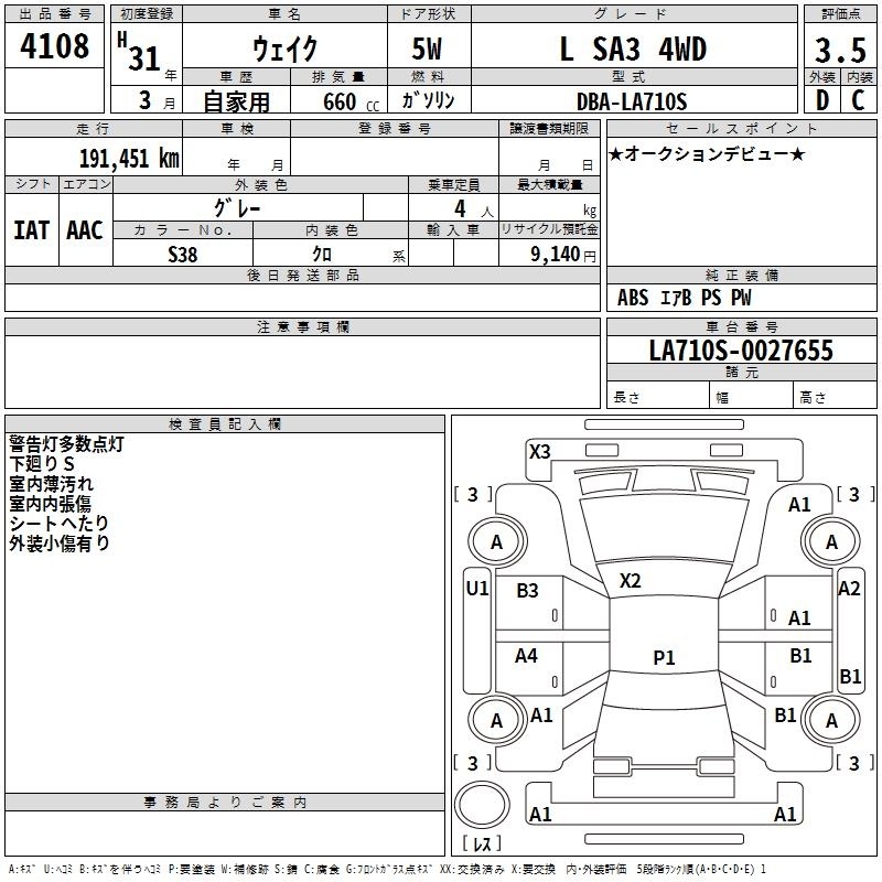 DAIHATSU WAKE