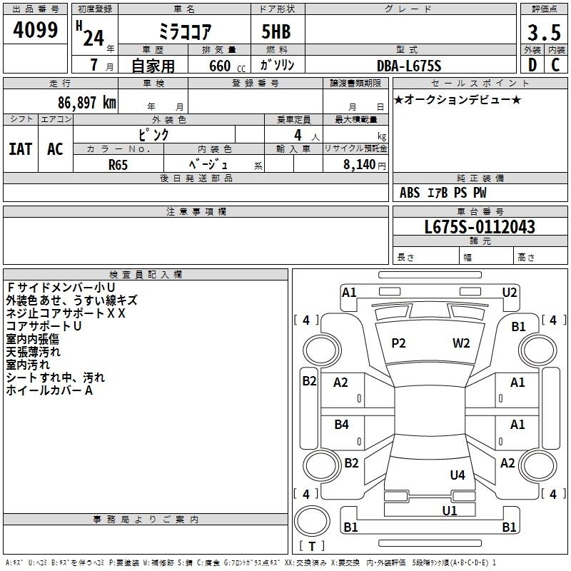 DAIHATSU MIRA COCOA