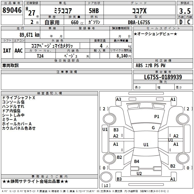 DAIHATSU MIRA COCOA