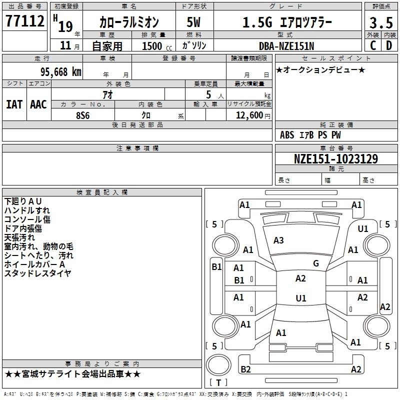 TOYOTA COROLLA RUMION