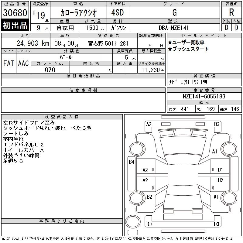 TOYOTA COROLLA AXIO