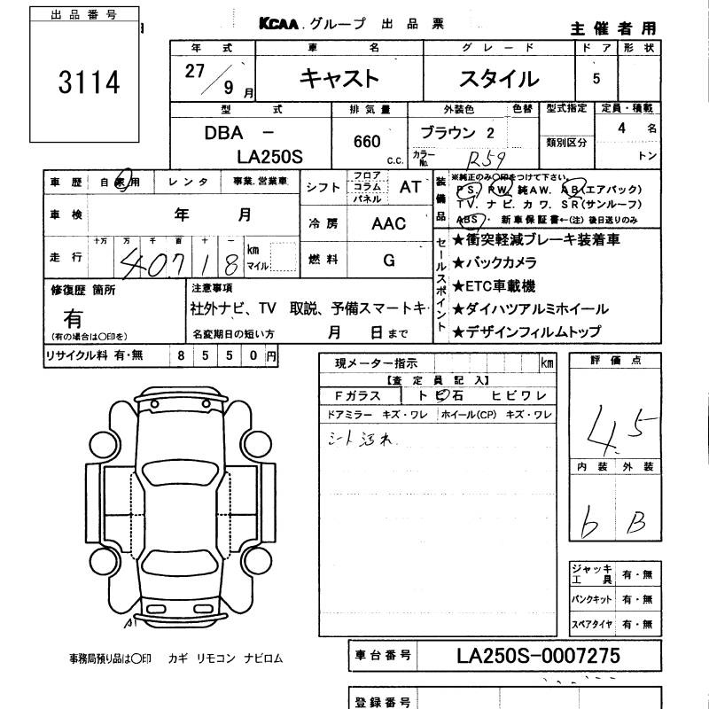 DAIHATSU CAST