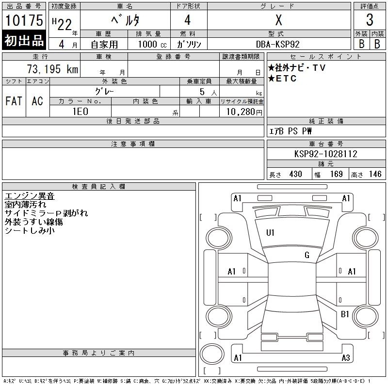 TOYOTA BELTA