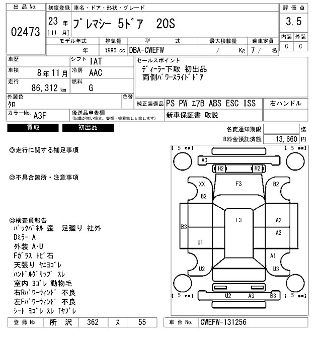 MAZDA PREMACY
