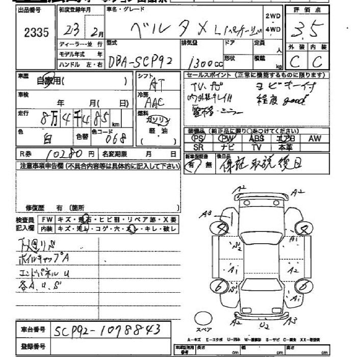 TOYOTA BELTA