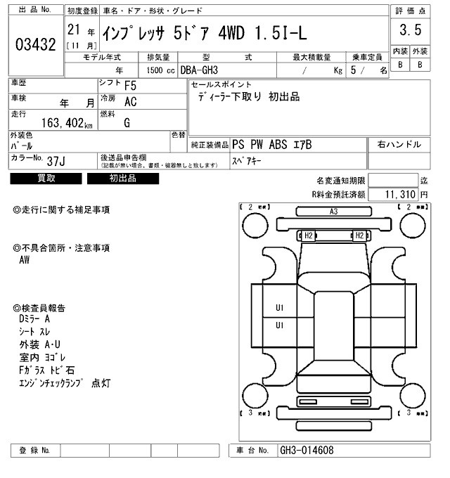 SUBARU IMPREZA