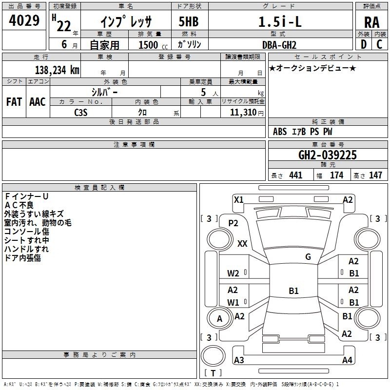 SUBARU IMPREZA