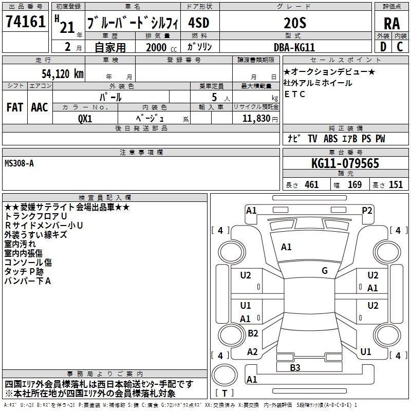 NISSAN BLUEBIRD SYLPHY