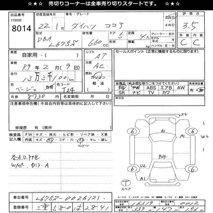 DAIHATSU MIRA COCOA