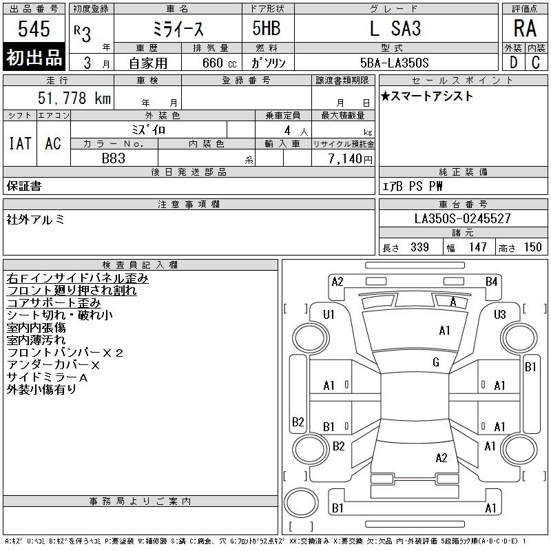 DAIHATSU MIRA E:S