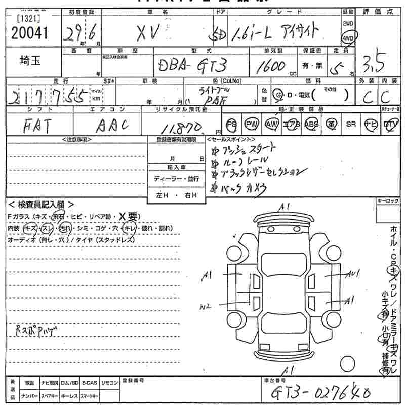 SUBARU XV