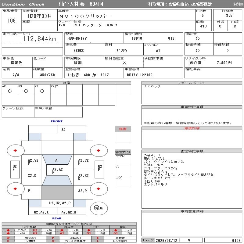 NISSAN NV100 CLIPPER