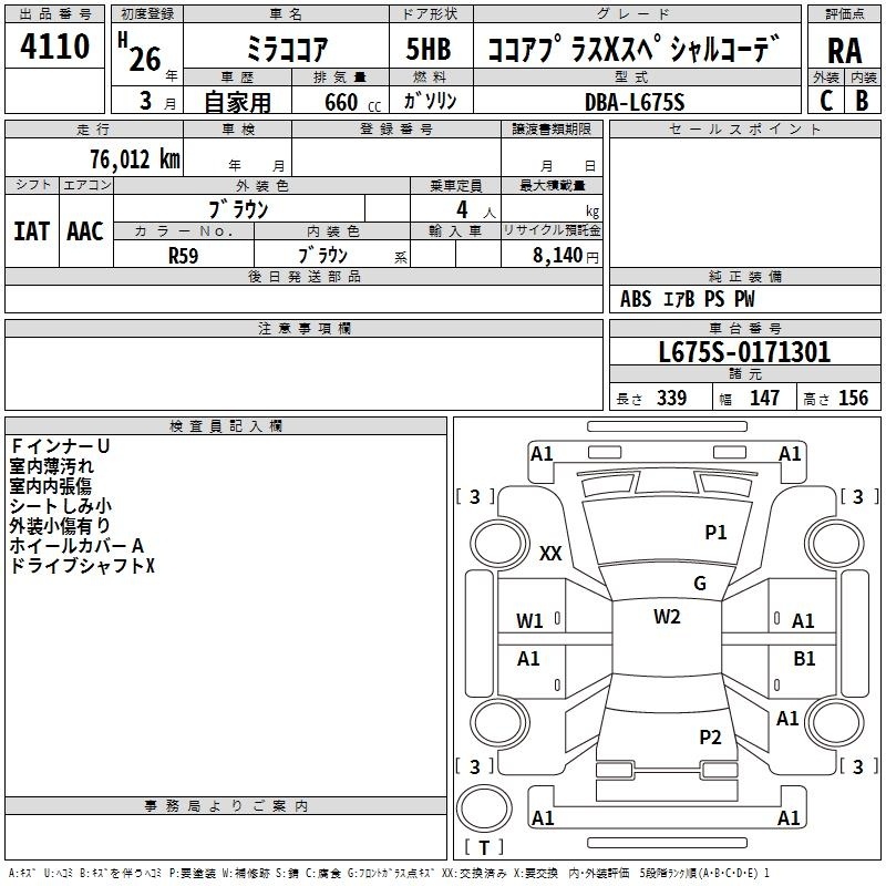 DAIHATSU MIRA COCOA