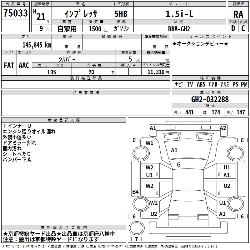 SUBARU IMPREZA