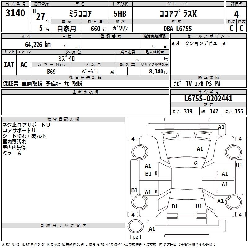 DAIHATSU MIRA COCOA